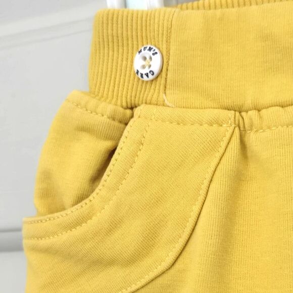Mums Care Yellow Shorts - Picture 2 of 4